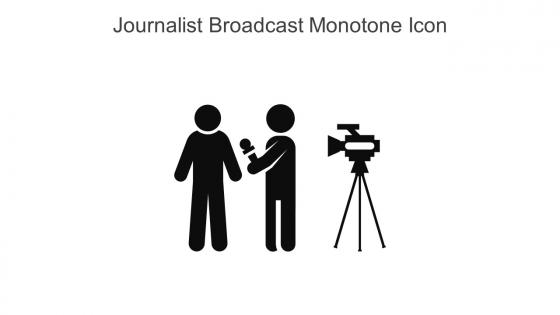 Journalist Broadcast Monotone Icon In Powerpoint Pptx Png And Editable Eps Format