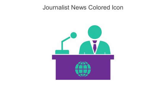 Journalist News Colored Icon In Powerpoint Pptx Png And Editable Eps Format