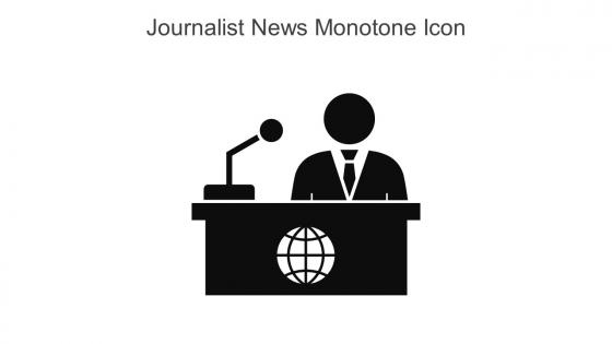 Journalist News Monotone Icon In Powerpoint Pptx Png And Editable Eps Format