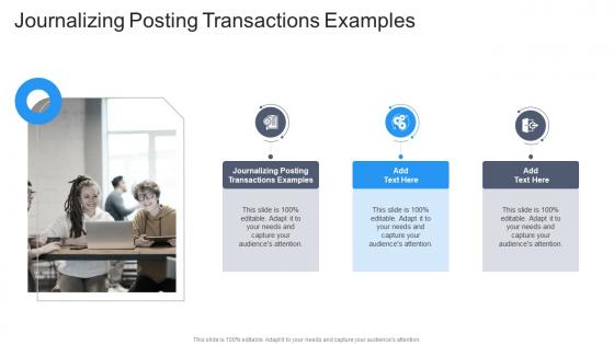Journalizing Posting Transactions Examples In Powerpoint And Google Slides Cpb