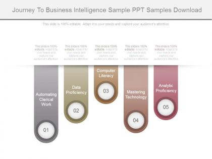 Journey to business intelligence sample ppt samples download