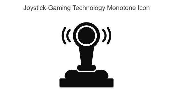 Joystick Gaming Technology Monotone Icon In Powerpoint Pptx Png And Editable Eps Format