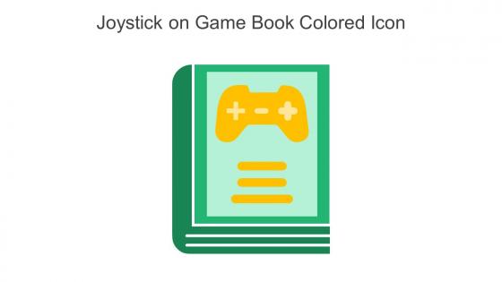 Joystick On Game Book Colored Icon In Powerpoint Pptx Png And Editable Eps Format