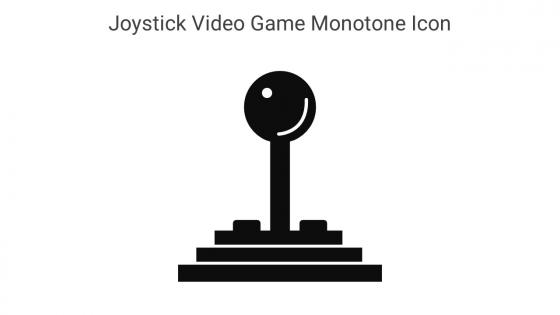 Joystick Video Game Monotone Icon In Powerpoint Pptx Png And Editable Eps Format