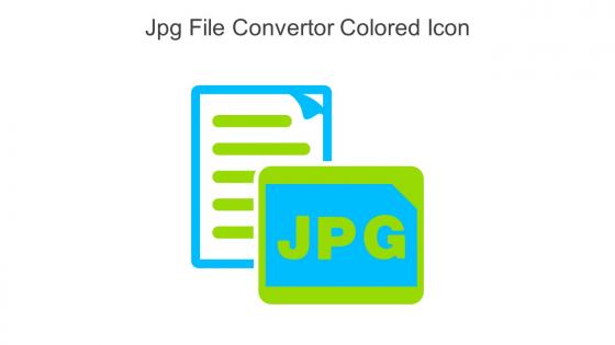 Jpg File Convertor Colored Icon In Powerpoint Pptx Png And Editable Eps Format