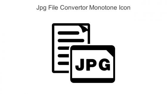 Jpg File Convertor Monotone Icon In Powerpoint Pptx Png And Editable Eps Format