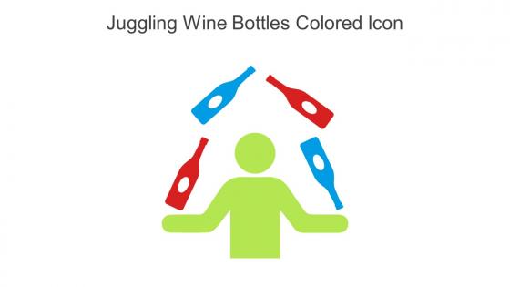 Juggling Wine Bottles Colored Icon In Powerpoint Pptx Png And Editable Eps Format
