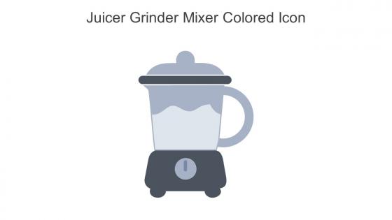 Juicer Grinder Mixer Colored Icon In Powerpoint Pptx Png And Editable Eps Format