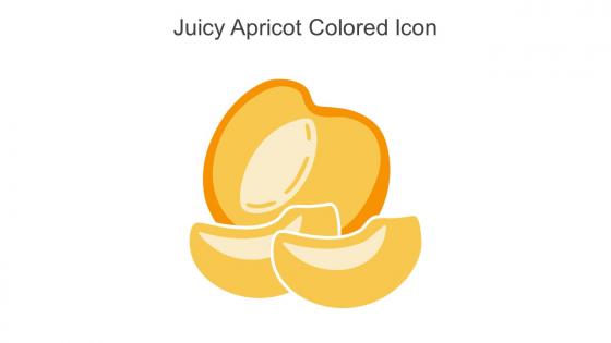 Juicy Apricot Colored Icon In Powerpoint Pptx Png And Editable Eps Format