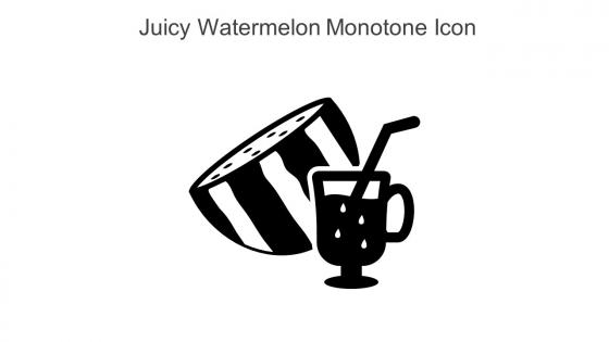 Juicy Watermelon Monotone Icon In Powerpoint Pptx Png And Editable Eps Format