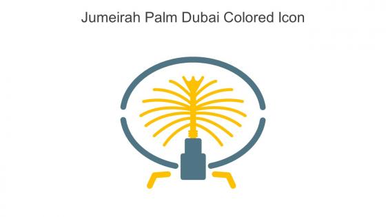 Jumeirah Palm Dubai Colored Icon In Powerpoint Pptx Png And Editable Eps Format