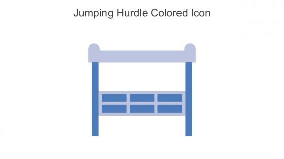 Jumping Hurdle Colored Icon In Powerpoint Pptx Png And Editable Eps Format