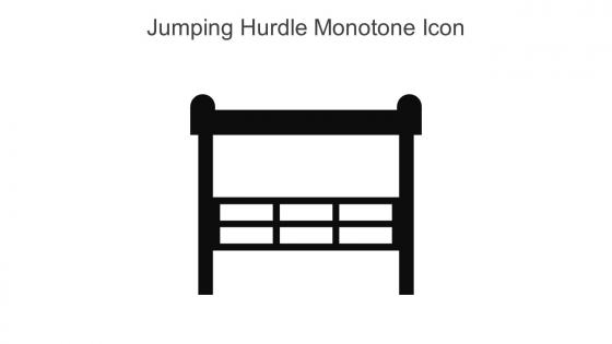 Jumping Hurdle Monotone Icon In Powerpoint Pptx Png And Editable Eps Format