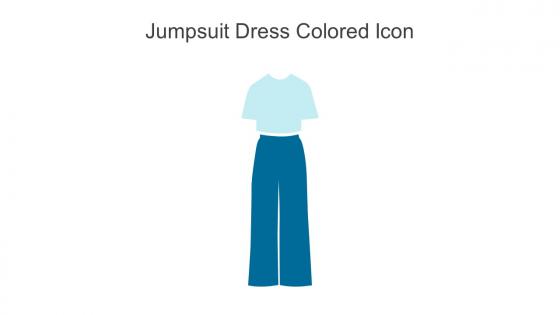 Jumpsuit Dress Colored Icon In Powerpoint Pptx Png And Editable Eps Format