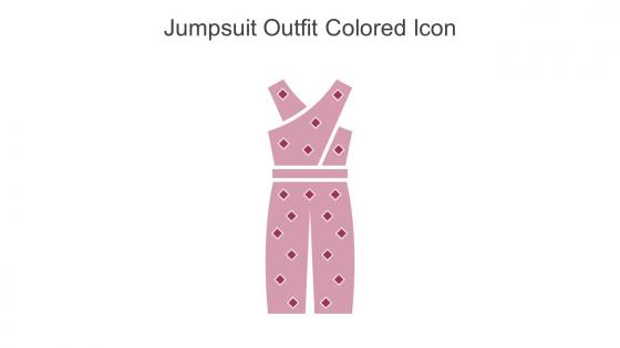 Jumpsuit Outfit Colored Icon In Powerpoint Pptx Png And Editable Eps Format