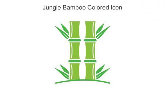 Jungle Bamboo Colored Icon In Powerpoint Pptx Png And Editable Eps Format