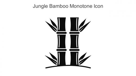 Jungle Bamboo Monotone Icon In Powerpoint Pptx Png And Editable Eps Format