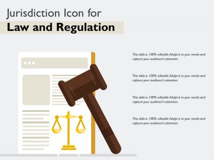 Jurisdiction icon for law and regulation