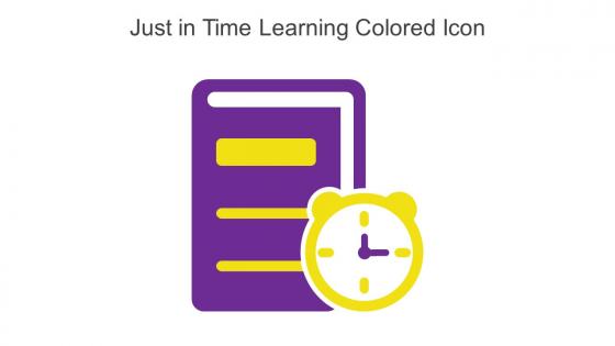 Just In Time Learning Colored Icon In Powerpoint Pptx Png And Editable Eps Format