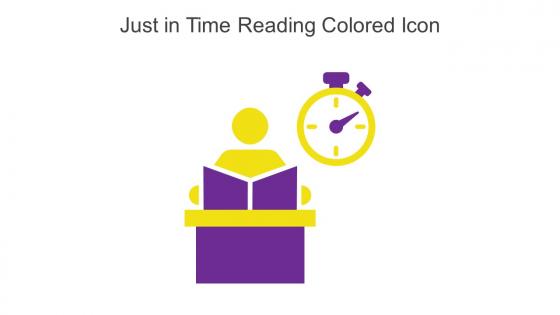 Just In Time Reading Colored Icon In Powerpoint Pptx Png And Editable Eps Format