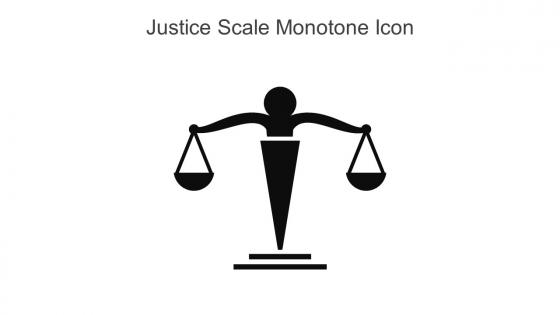 Justice Scale Monotone Icon In Powerpoint Pptx Png And Editable Eps Format