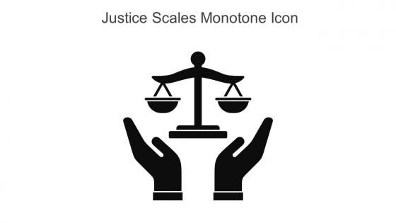Justice Scales Monotone Icon In Powerpoint Pptx Png And Editable Eps Format