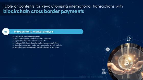 K133 Revolutionizing International Transactions With Blockchain Cross Border Payments Table Of Contents BCT SS