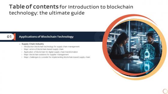 K142 Introduction To Blockchain Technology The Ultimate Guide For Table Of Contents BCT SS V
