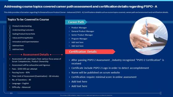 K28 Collection Of Scrum Certificates Addressing Course Topics Covered Career Path Assessment