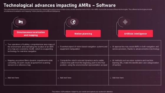 K93 Autonomous Mobile Robots Architecture Technological Advances Impacting AMRs Software