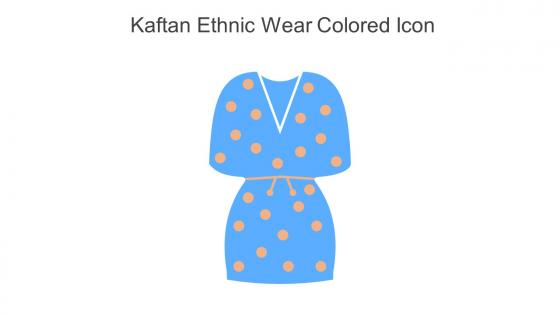 Kaftan Ethnic Wear Colored Icon In Powerpoint Pptx Png And Editable Eps Format