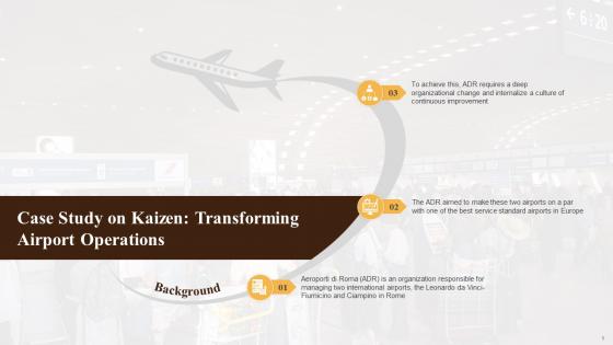 Kaizen Case Study On Transforming Airport Operations Training Ppt