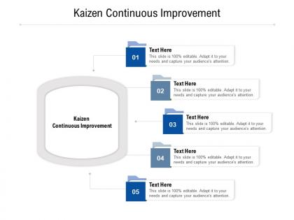 Kaizen continuous improvement ppt powerpoint presentation gallery inspiration cpb