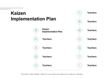 Kaizen implementation plan ppt powerpoint presentation clipart cpb