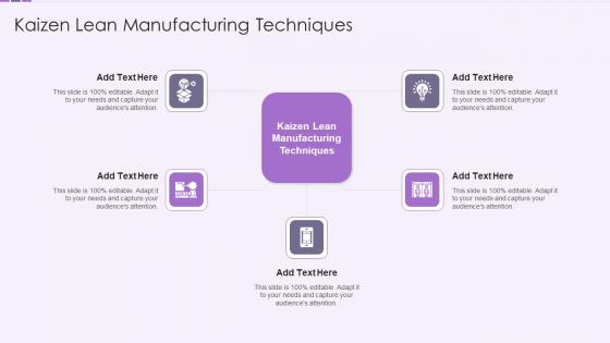 Kaizen Lean Manufacturing Techniques In Powerpoint And Google Slides Cpb