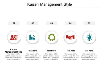 Kaizen management style ppt powerpoint presentation gallery information cpb
