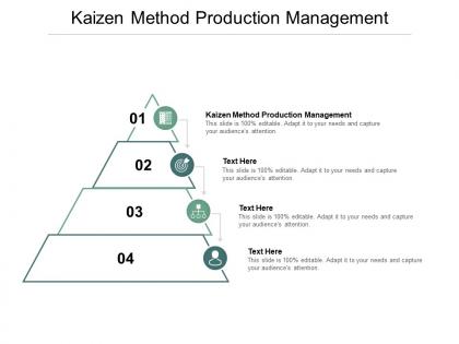 Kaizen method production management ppt powerpoint presentation layouts show cpb