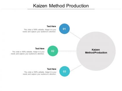 Kaizen method production ppt powerpoint presentation infographic template good cpb