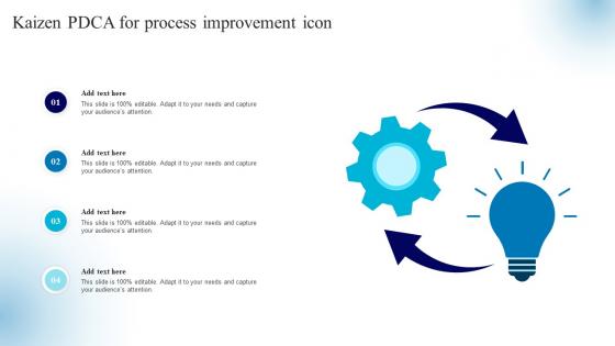 Kaizen PDCA For Process Improvement Icon