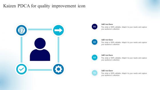 Kaizen PDCA For Quality Improvement Icon