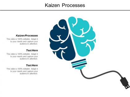 Kaizen processes ppt powerpoint presentation infographic template slide portrait cpb