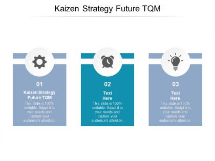 Kaizen strategy future tqm ppt powerpoint presentation visual aids show cpb