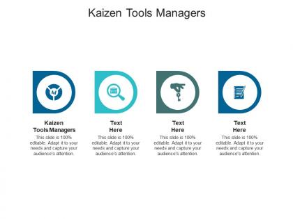 Kaizen tools managers ppt powerpoint presentation model gridlines cpb