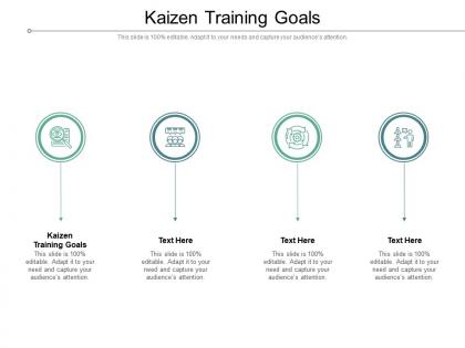 Kaizen training goals ppt powerpoint presentation portfolio outfit cpb
