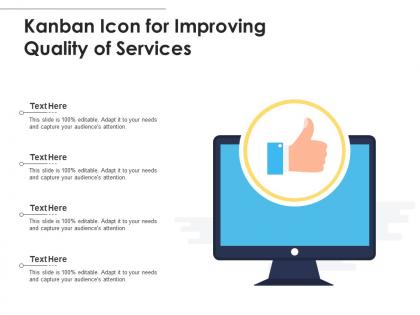 Kanban icon for improving quality of services