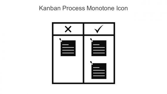 Kanban Process Monotone Icon In Powerpoint Pptx Png And Editable Eps Format
