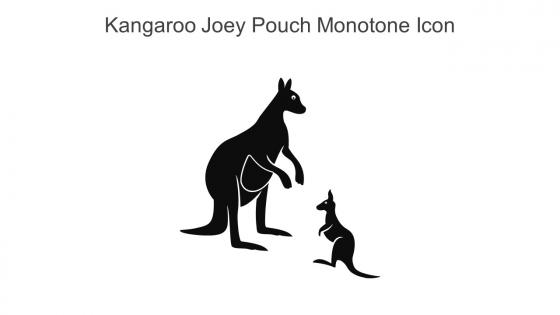 Kangaroo Joey Pouch Monotone Icon In Powerpoint Pptx Png And Editable Eps Format