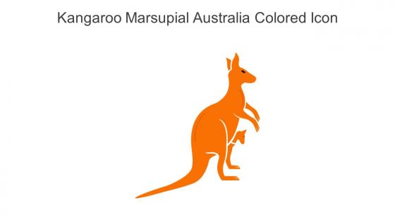 Kangaroo Marsupial Australia Colored Icon In Powerpoint Pptx Png And Editable Eps Format