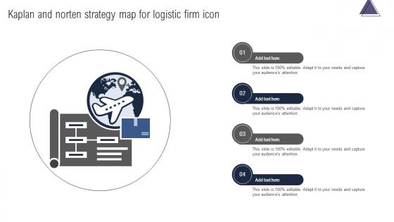 Kaplan And Norten Strategy Map For Logistic Firm Icon