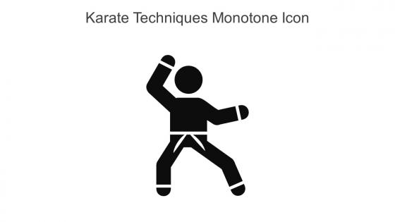 Karate Techniques Monotone Icon In Powerpoint Pptx Png And Editable Eps Format
